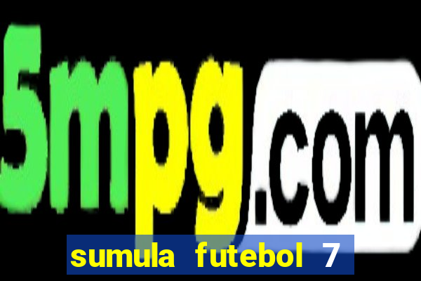 sumula futebol 7 society excel